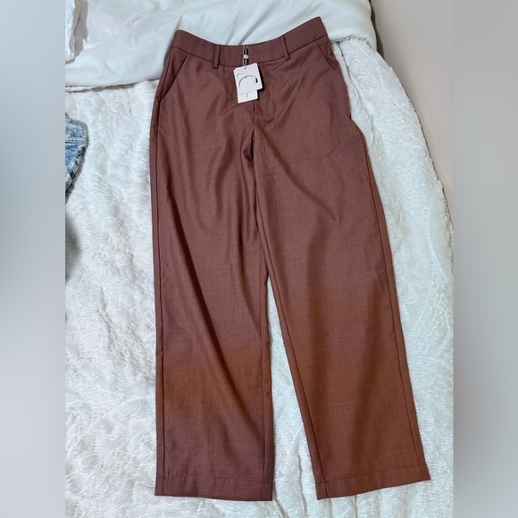 High Waisted Cropped Skinny Straight Leg Trousers with tags - Picture 6 of 8